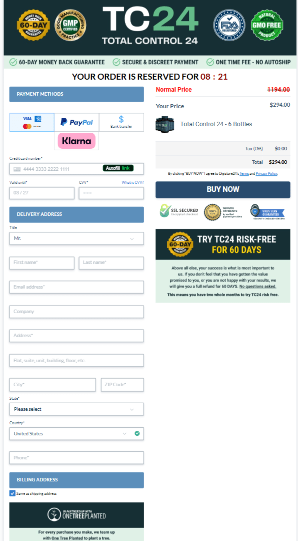 Bull Flow order page
